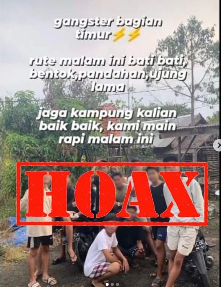 Iseng Sebarkan Berita Hoax GangSter Sejumlah Anak Muda di Bati – Bati Diamankan Polisi