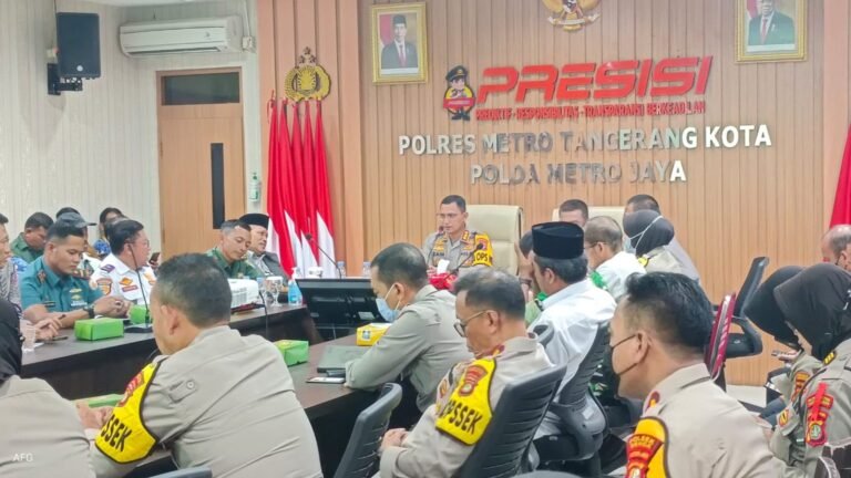 Jelang Natal dan Tahun Baru 2024, Polres Metro Tangerang Kota Gelar Rakor Lintas Sektoral Libatkan Seluruh Stakeholder