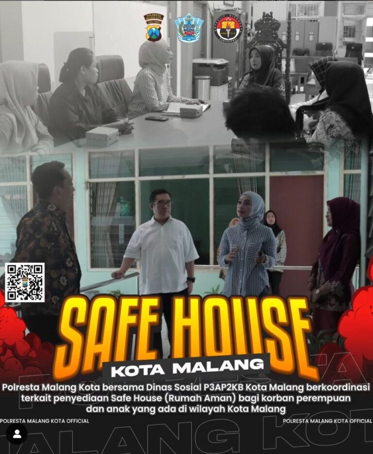 Polresta Malang Kota & Dinas Sosial Sediakan Rumah Aman, Lindungi Korban Kekerasan  
