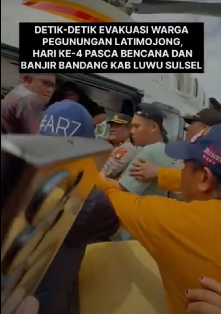 Detik-Detik Evakuasi Warga Pegunungan Latimojong, Pasca Bencana dan Banjir Bandang Kab Luwu Sulsel