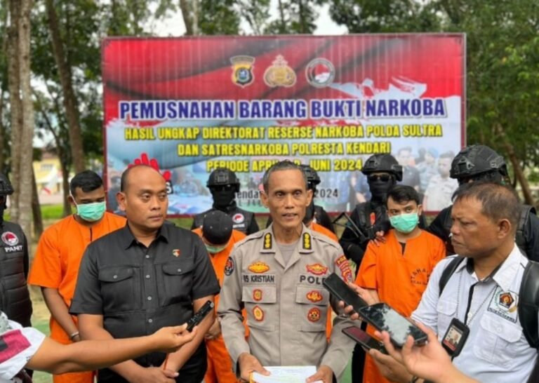 Polda Sultra Musnahkan 4 Kg Sabu, Wakapolda Minta Ditresnarkoba Tingkatkan Pengungkapan Kasus