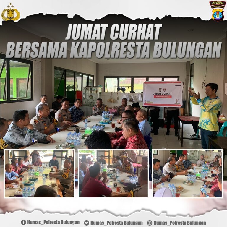 Kapolresta Bulungan Gelar Program Jum’at Curhat, Wadah Masyarakat untuk Menyampaikan Aspirasi dan Keluhan