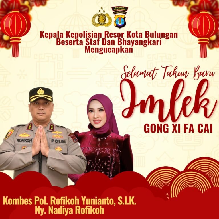 Pengamanan Ketat Perayaan Imlek 2576 di Klenteng Ta Pek Kong Tanjung Selor