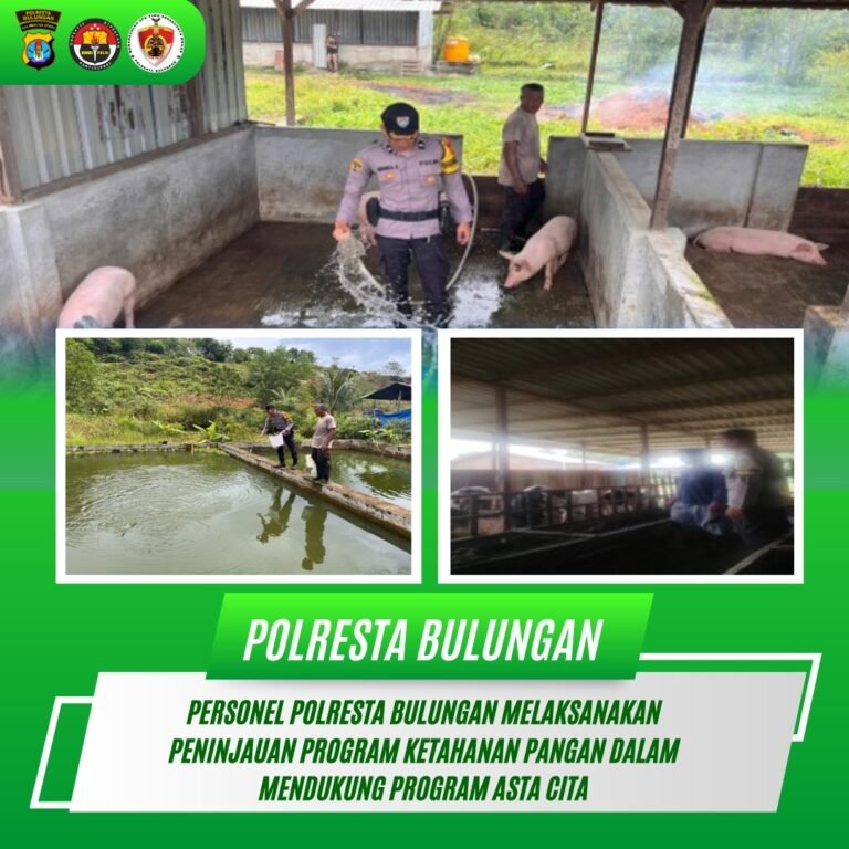 Polresta Bulungan Perkuat Ketahanan Pangan, Dukung Program Asta Cita Presiden