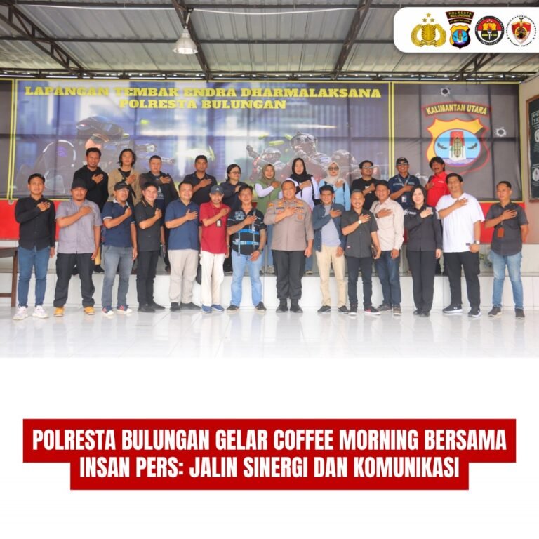 Polresta Bulungan Gelar Coffee Morning Bersama Insan Pers: Jalin Sinergi dan Komunikasi