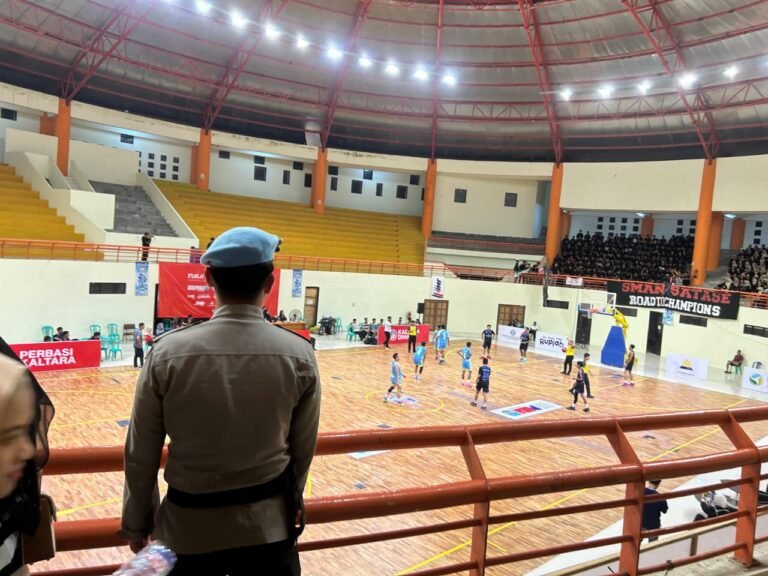 Polresta Bulungan Laksanakan PAM Turnamen Basketball Piala Gubernur Kaltara Tingkat Pelajar