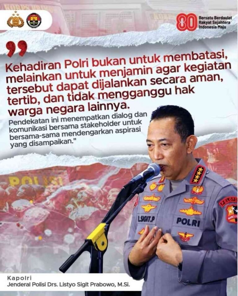 Kapolri Gelar Dialog Publik: Ajak Masyarakat Sampaikan Aspirasi dengan Bijak