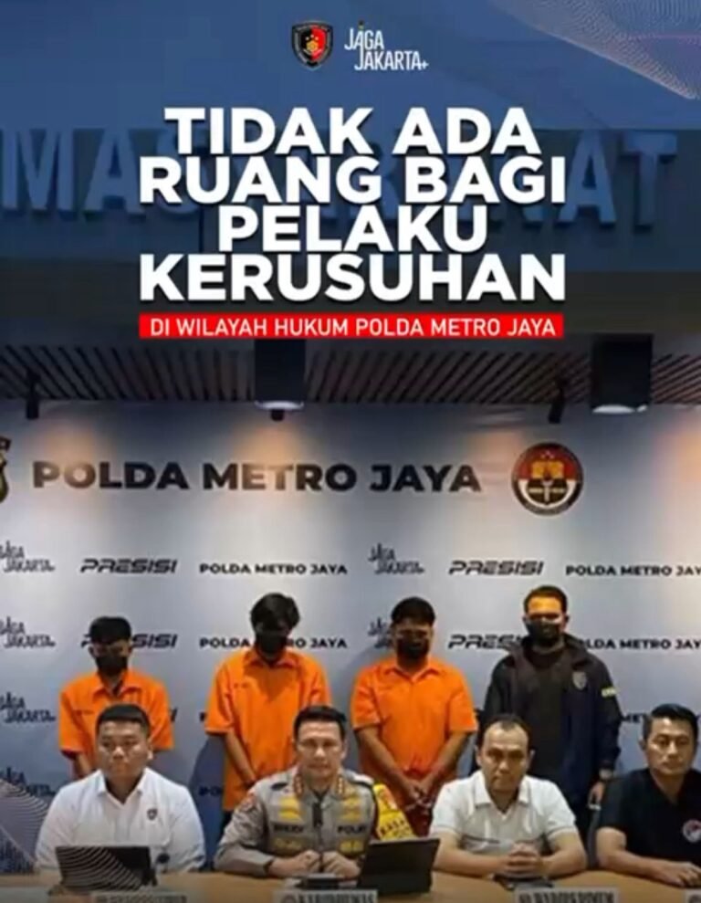 Tiga Terduga Provokator saat Demo di Jakarta Ditangkap Polda Metro Jaya